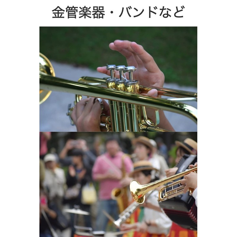 wumio Trumpet Mouthpiece for Practice Matte Gold Brass Band Home