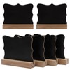 Abwischbare Holzkreidetafel, 6pcs Holz Mini Chalkboard Zeichen, Kreidetafeln Klein, Kreidetafeln