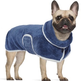 IECOii Shampoo Towel, Dog Bathrobe, Absorbent Towel, Dog Body Sheet, Super Absorbent, Quick Drying, Microfiber, Adjustable, Bath, Swimming, Walking in the Rain, Dogs, Cats, Body Wipes, for Small and