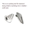 Hisew- Leather Stitching Punch Aid Plate, for Pulling up Pricking