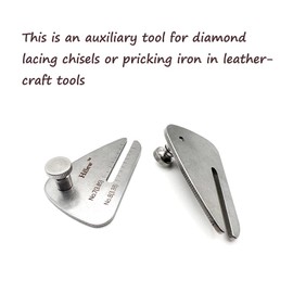 Hisew- Leather Stitching Punch Aid Plate, for Pulling up Pricking Iron or Diamond Lacing Chisel, Leather Work Tools and Craft Supplies - (1Pc)