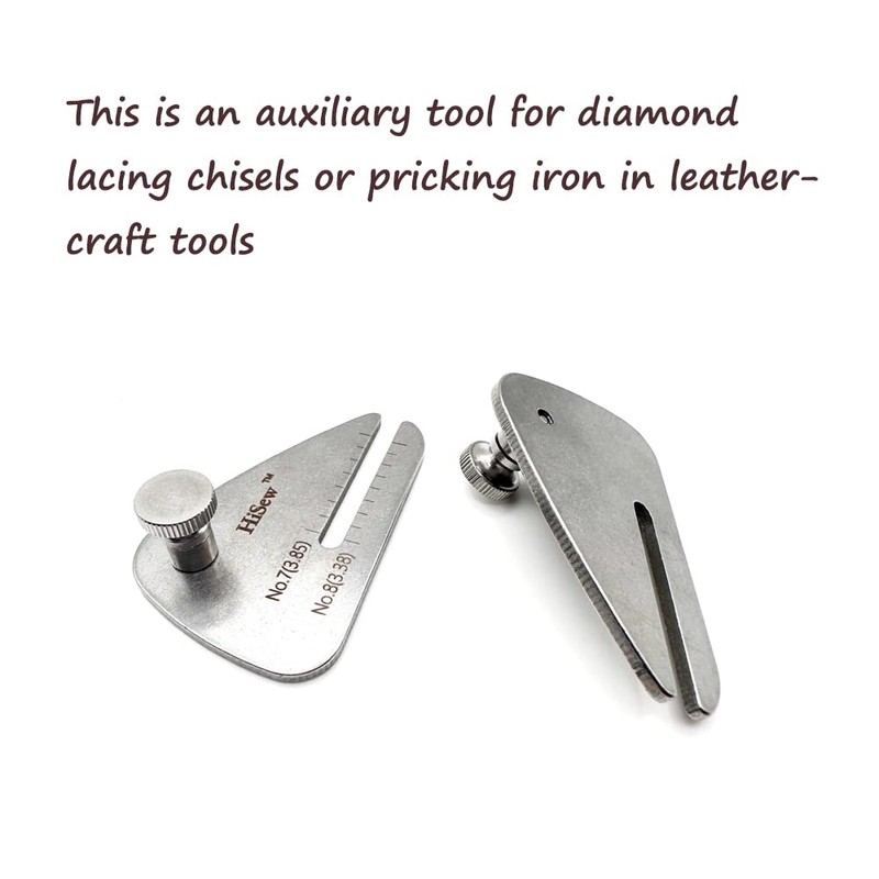 Hisew- Leather Stitching Punch Aid Plate, for Pulling up Pricking