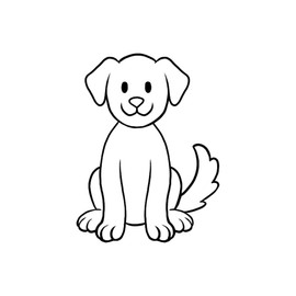 Family Car Decals - Comic Family Dog Family Decal