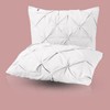 eBeddy Linens Pinch Pleated/Pintuck Pillow Cover sham Set of 2,