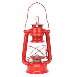 Vintage Kerosene Lamp Iron, Vintage Kerosene Lamp Kerosene Lamp Lampade Ad Olio Kerosene Lamp Oil for Indoor Use Lantern Oil Lamp Party Pub Decoration Gift (Red)