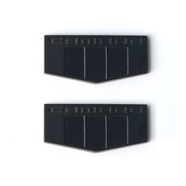 Yoaoo 2Pack OEM Zl1 1LE M Emblems Badge Front Right Left 3D Compatible with Zl1 1LE Ss Rs Zl1 Matte Black