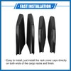 A ABSOPRO 4pcs Car Roof Rack Side Rails End Cover