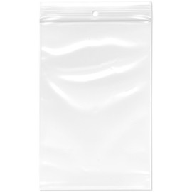 Plymor 4" x 6" (Pack of 100), 4 Mil with Hang-Hole Heavy Duty Zipper Reclosable Plastic Bags