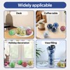 Yazikisa 2.5 Inch Glass Balls Decorative for Bowl Blue 6