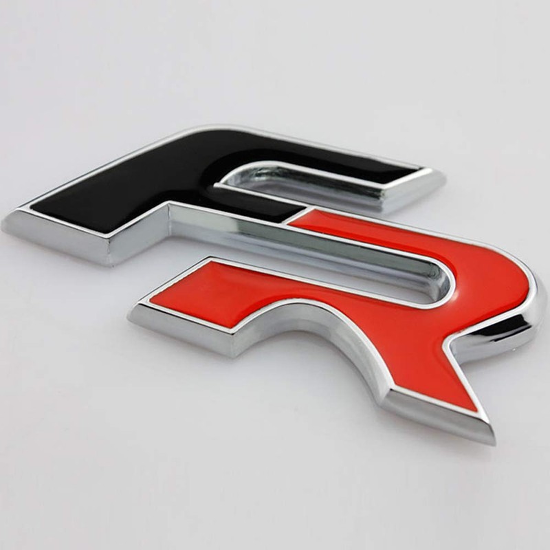 1 Piece 3D Metal FR Car Side Fender Suitcase Emblem