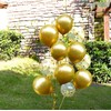 Metallic Chrome Gold Balloons 100 Pcs 12 Inch Helium Shiny