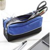 Arpan X-Large Size Double Zip Fabric Pencil Case - Ideal