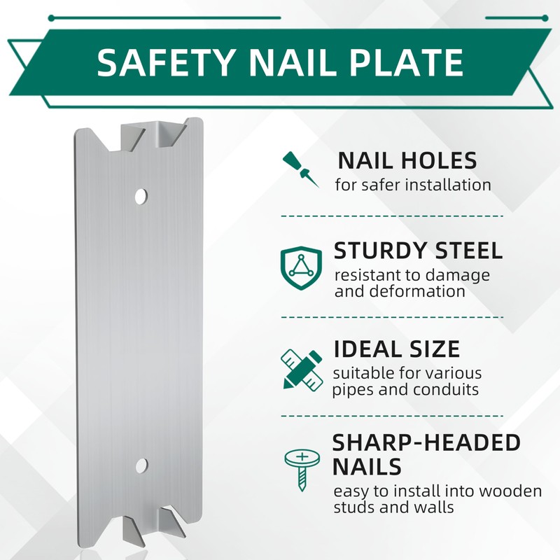 100 PCS Nail Plates for Wood Studs 1.5 x 4