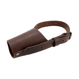 Hide & Drink, Leather Dog Muzzle Guard, Secure, Prevents Biting Chewing, Pitbull German Shephard & Any Breeds, Small Medium Large, Handmade Includes 101 Year Warranty :: Bourbon Brown (Small)