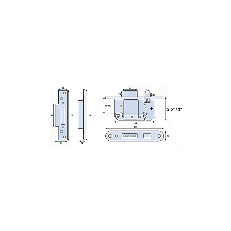 ERA Fortress 5 Lever Mortice Sashlock - (British Standard) -