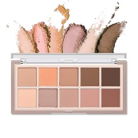 10 Colours Shimmering Matte Eyeshadow Makeup Palette Nude Glittering Pigment Eyeshadow Long Lasting Waterproof Glitter Eyeshadow Makeup Cosmetics (#5)