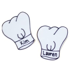 ½ Dz. Chef Hat Cookies! Celebrate Favorite Kitchen Artist! Moms Included! Birthday Themed, Bridal Shower Party Favors or Baby Gift!