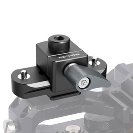 Mechrig NATO Rail Sliding Clamp with Cold Shoe & ARRI Pin - Quick Release Camera Mount for DJl RS3/RSC2/Gimbal Handles Fits NATO Cage Follow Focus 62037