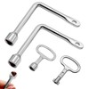 Guegine 2 PCS Metal Triangle Key, Universal Bin Key, Triangle