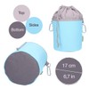 trendfinding Canvas Fabric Clothes Peg Bag with 2 Carabiner Hooks