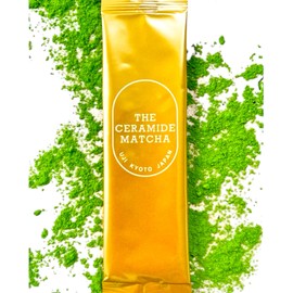 THE CERAMIDE MATCHA,JUNGYOKUDO潤玉堂Ceremonial Grade, matcha Powder Uji Kyoto Japan,Ceramide Hydration Drink, Cognitive Support,28sticks, 2g of matcha in one stick. Luxury Beauty
