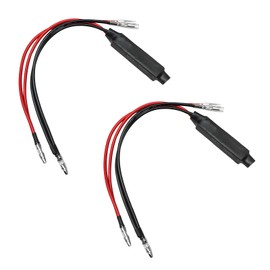 ZNDAW 2 PCS Motorcycle Resistor, 12V 10W Turn Signal LED Load Resistor Flash Blinker Fix Error Codes, Universal Single Side Lead Decoder Adapter for Motorbike LED Indicator