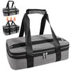 QEES Insulated Casserole Carriers for Hot or Cold Food,Double Decker