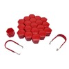 NAAA SW17 20x Screw Caps 17 mm Red with Removal