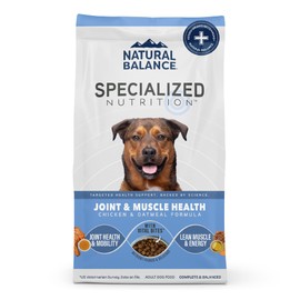 Natural Balance Specialized Nutrition Dry Dog Food Formula with Chicken and Oatmeal for Dogs, Joint Health & Muscle Health Dog, Natural Ingredients with Added Vitamins & Minerals - 22 lbs