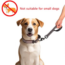 CHMETE Short Dog Leash Heavy Duty Leash with Comfortable Padded Handle Reflective Training Dog leashes for Medium Large Dogs Up to 80lbs