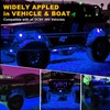 Nicoko 4Pods Pure Blue LED Rock Lights 7200 lumens high