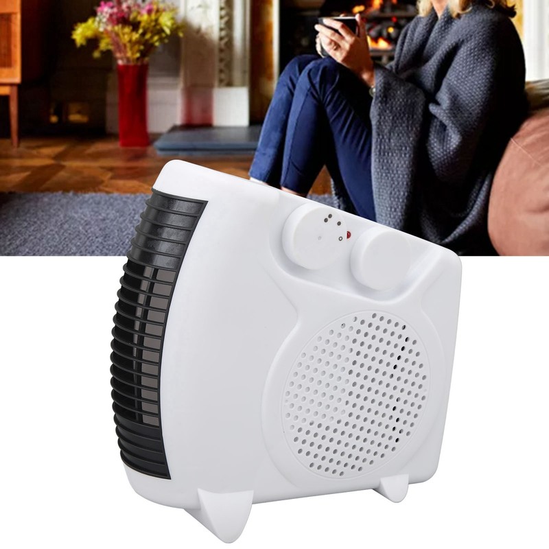 Portable Fan Heater Quick Heating Adjustable Temperature Mini Space Heater