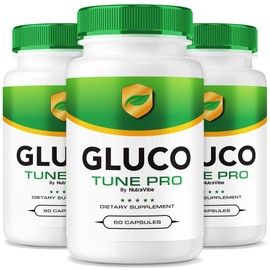 (3 Pack) Gluco Tune Pro – Daily Flow & Circulation Support Formula with a Clean, Potent Blend to Help Maintain Natural Balance, Energy & Stable Levels | Easy-to-Take GlucoTune Pro Pills (180 Capsules)
