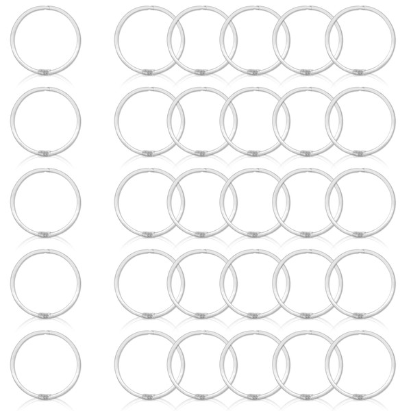 30 PCS 2 Inch Loose Leaf Binder Rings, Book Binder