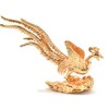 Golden Phoenix Incense Holder Figurine Phoenix Good Luck Decoration (pont