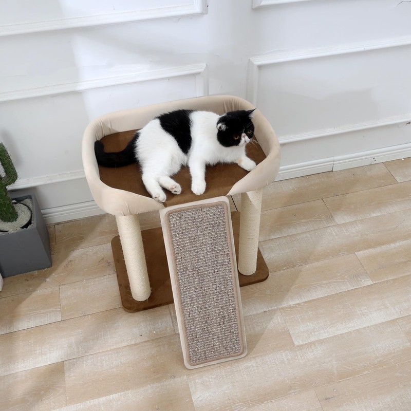SHENGOCASE Modern Cat Tree Tower, Extra Large Platform Couch Sofa