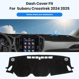 TUYICN Dash Cover Compatible with Crosstrek 2024 2025 Accessories-Dashboard Cover Mat Interior Accessories Dashmat Sunshade UV Protector