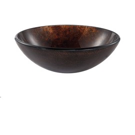 Kraus GV-684-ORB Pluto Glass Vessel Bathroom Sink with PU-MR Oil Rubbed Bronze , Oil-Rubbed Bronze