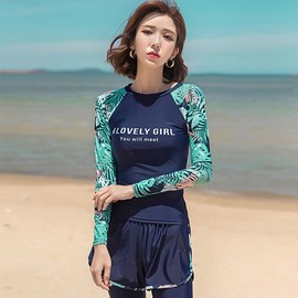 Women's 3-Piece Rash Guard Set Rash Guard-08 M