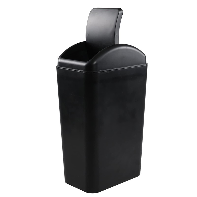 Joyeen cubeta de basura de plástico con tapa oscilante, cubeta