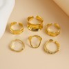 ONBRIG Chunky Gold & Silver Rings Set - Adjustable Thick