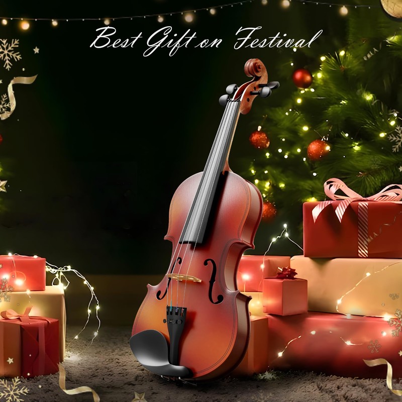 4/4 Full Size Beginner Violin, Acoustic Fiddle Set for Adults,