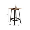 Acme Jacotte Bar Table in Natural and Black