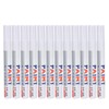 12Pcs White Paint Pen Acrylic Marker Permanent Marking Opaque Ink
