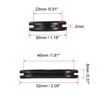 TA-VIGOR 4Pcs Oval Rubber Grommet, 46 x 23mm Double Sided