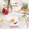 PARTY BARGAINS 10" Organic Collection Hammered Dinner Plates with Gold