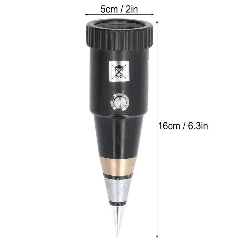 Soil pH Tester, Temperature/Soil Moisture/pH/Sunlight/Environment Humidity/Data Storage Backlight LCD Display