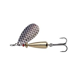 Abu Garcia Droppen Spinner Lure | Ultra-Efficient Inline Spinner for Perch, Pike, Chub & Trout | Low Centre of Gravity for Precise Casting | Freshwater Predator Fishing | Roach, 4cm