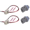 Lanphitus 2 Set Rear License Plate Light Lamp Bulb Socket