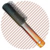 Scarlet Line Professional Medium Size Flat Hair Brush with Handle